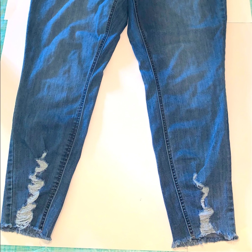 Cato straight leg jeans with rips. Size 16w